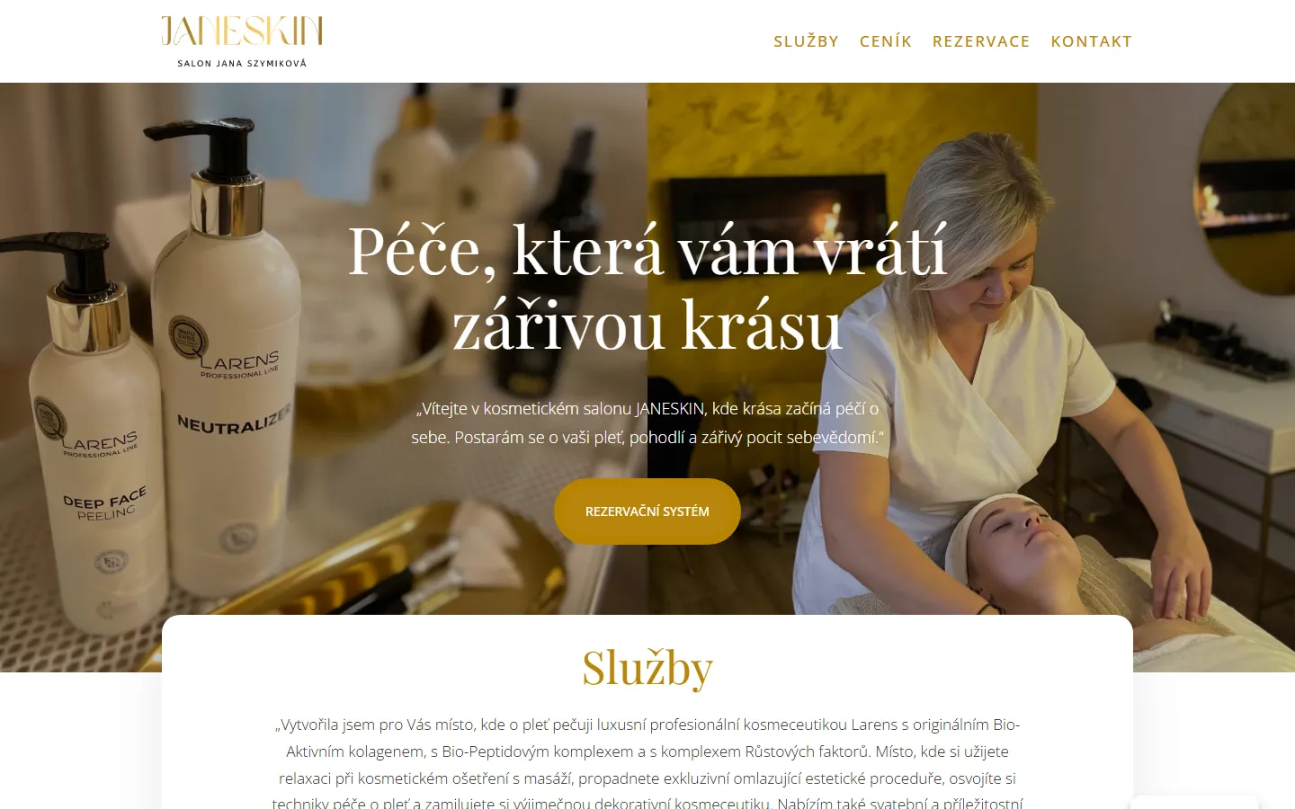 Původní web Janeskin